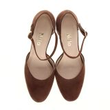 Czekoladowe czółenka z wycięciem