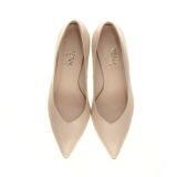 Bezowe czółenka na stabilnym obcasie